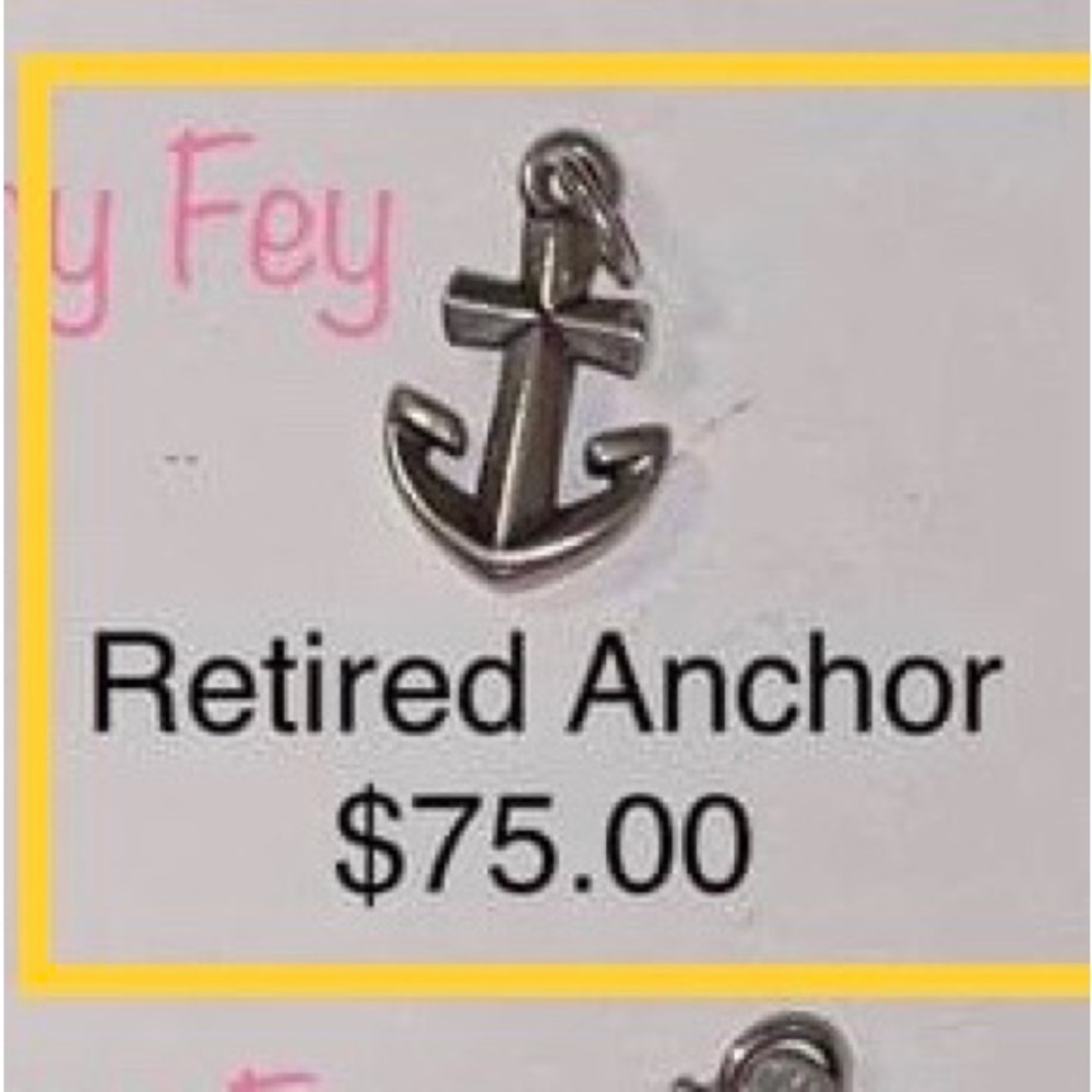 Retired James Avery Cross/Anchor Charm